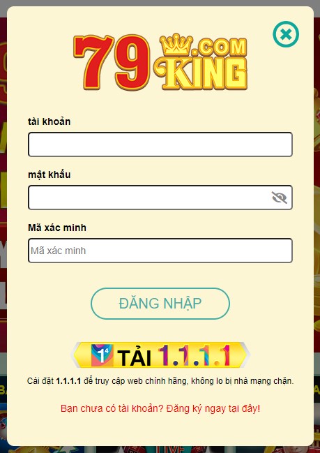 Cách Bước Đăng Nhập 79king2